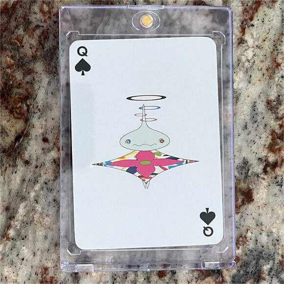 Louis Vuitton VIP Murakami Queen of Spades Multicolor card in Holder - Picture 4 of 8